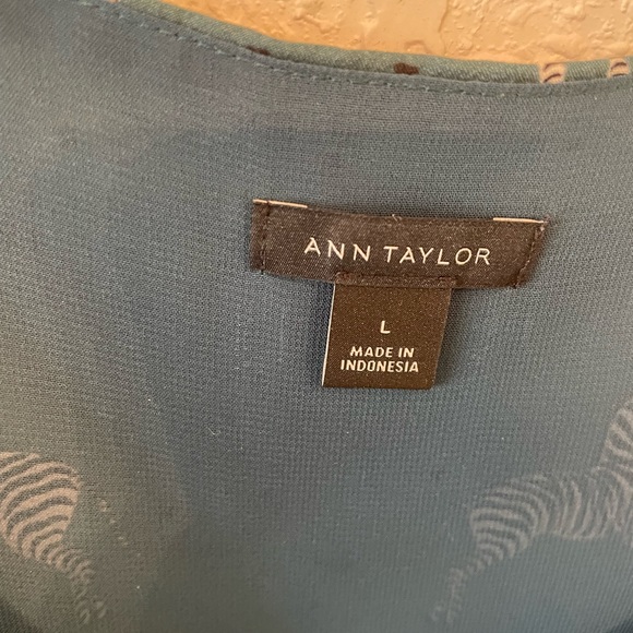 Ann Taylor Zebra Print Spaghetti Strap Tank. Size L - Picture 3 of 4